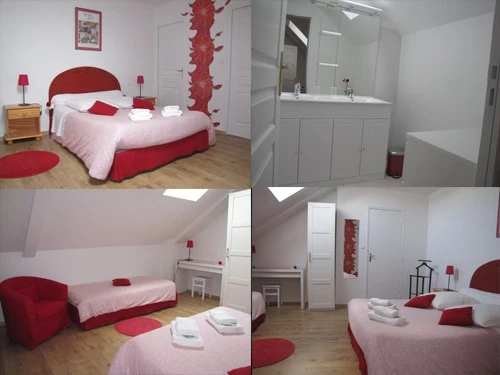 Chambre triple Les Camélias - Etage